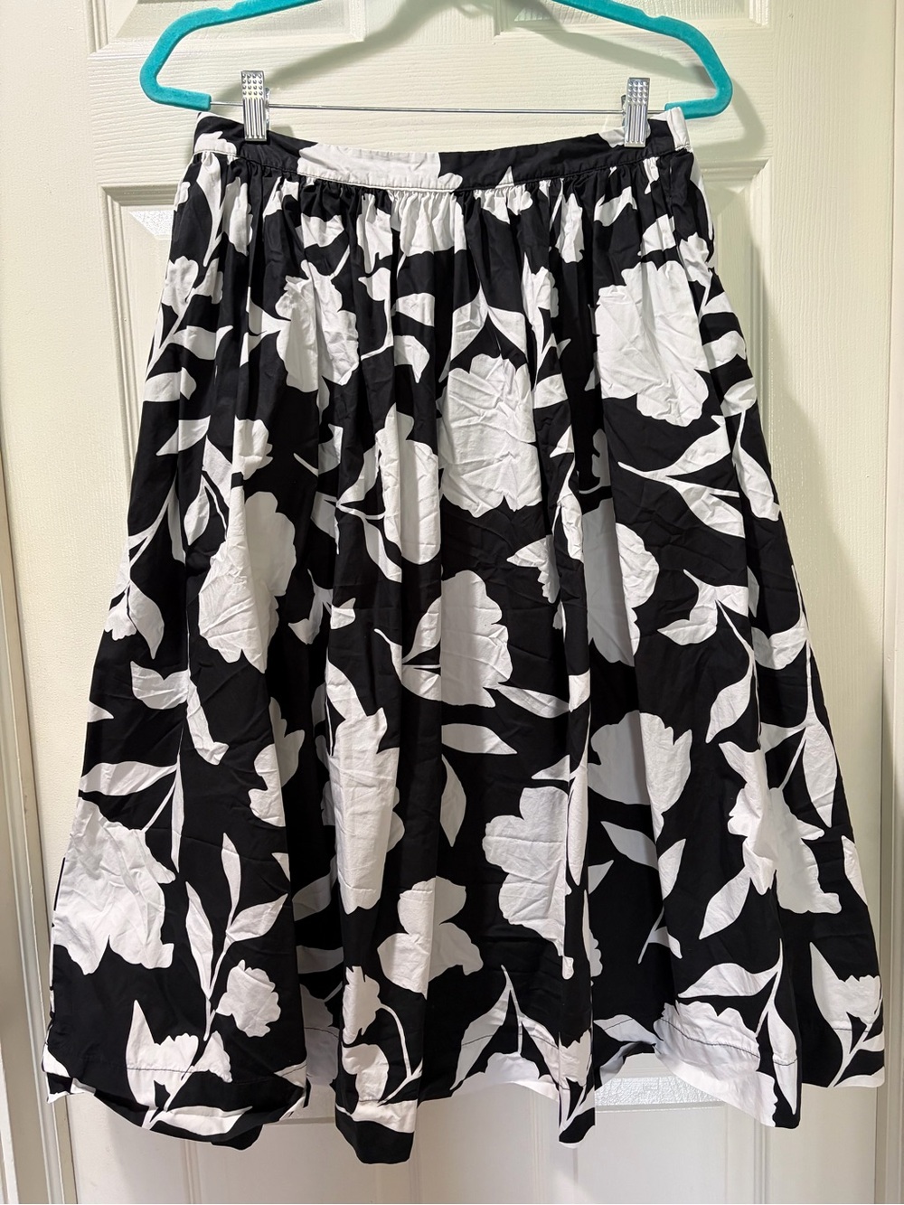 kate spade x Target Black & White Floral Midi Skirt